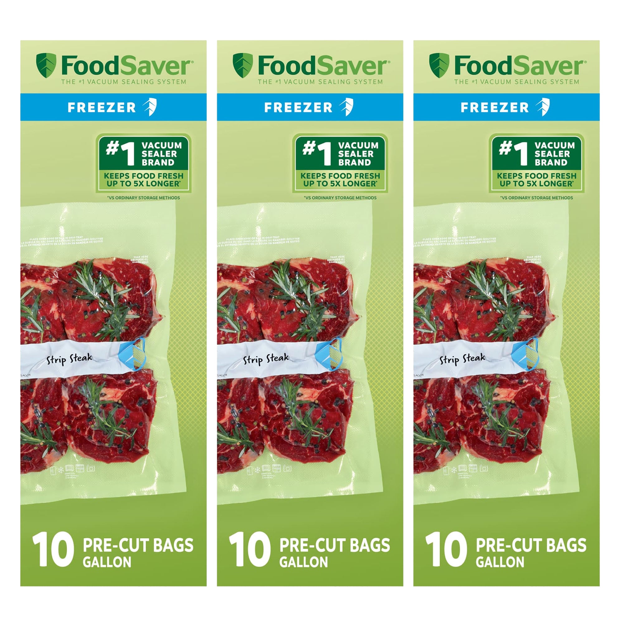 FoodSaver 30 Pack Heavy Duty Gallon Vacuum Seal Bags, BPA-Free Freezer Bags