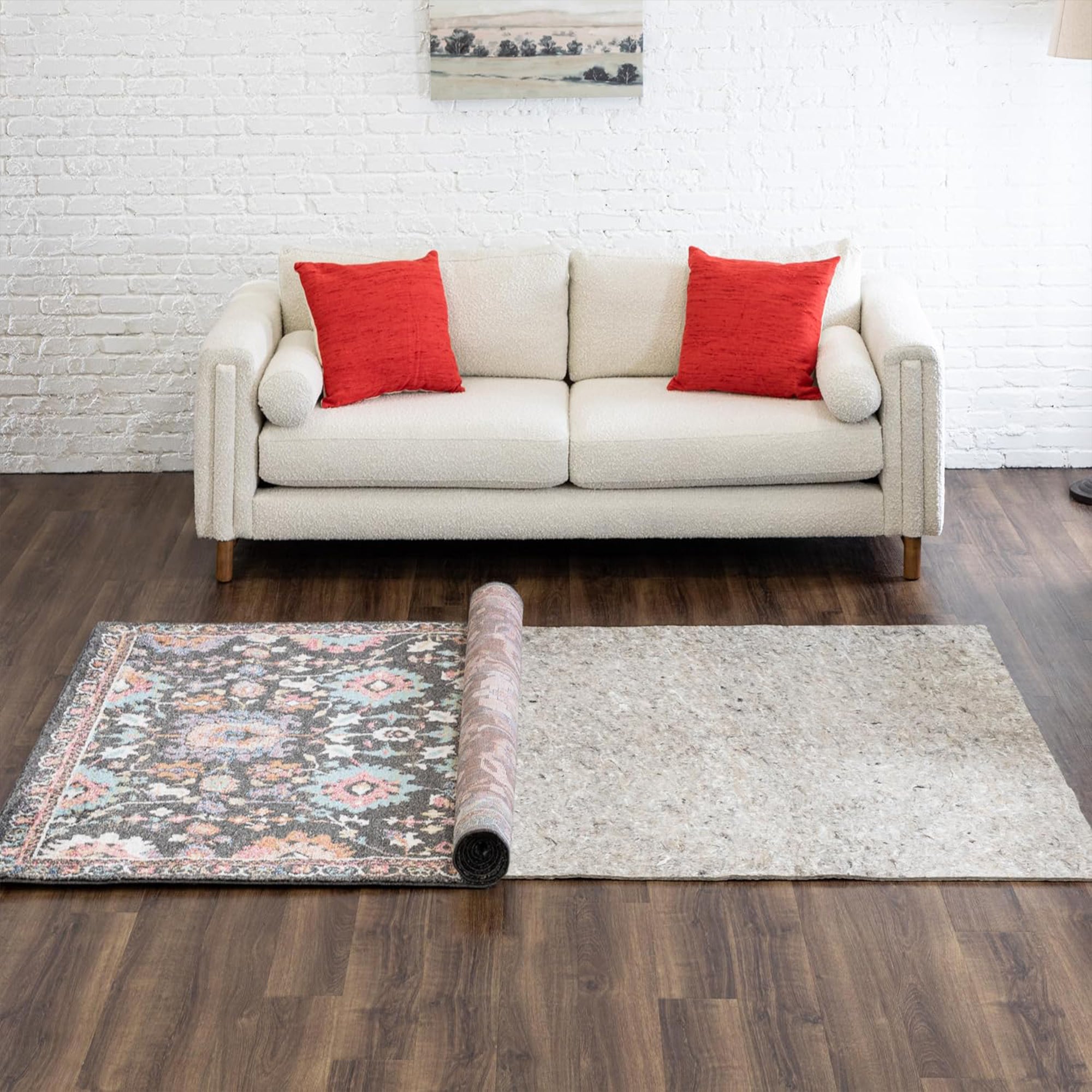 Mohawk Home 8'2"x11'8" Rectangular Rug Pad, 1/2" Thick with Latex Rubber Gripper