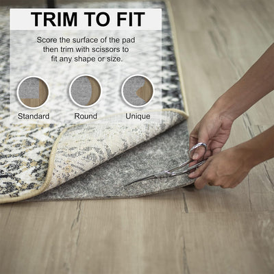 Mohawk Home 8' x 10' Rectangular Rug Pad, 1/2" Thick with Latex Rubber Gripper