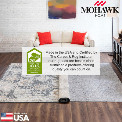 Mohawk Home 5' 9" x 9' Rectangular Rug Pad, 3/8" Thick, Latex Rubber Gripper