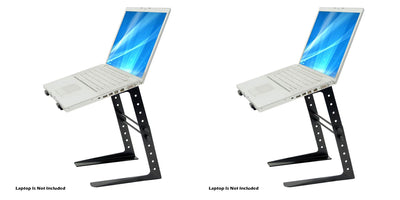 2) NEW PYLE Pro PLPTS25 Laptop Computer Stand For The Professional Pro DJ EFX