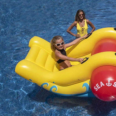 Swimline Giant Inflatable Sea-Saw Water Rocker Swimming Pool Float, (2 Pack)
