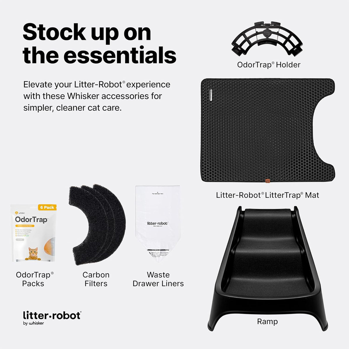 Whisker Litter-Robot 4 Ramp, Black
