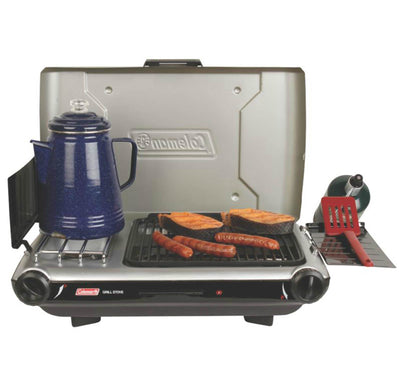 Coleman Portable Camping 2-Burner PerfectFlow Instastart Propane Grill/Stove