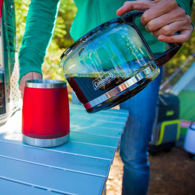 COLEMAN 10-Cup Portable Outdoor Camping Propane Coffemaker w/ Carafe (Open Box)