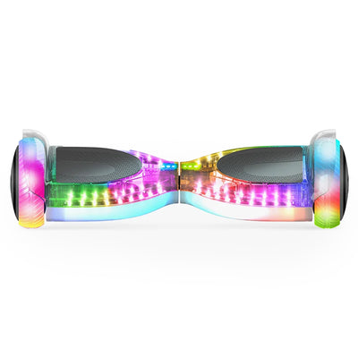 Jetson Pixel Translucent Light-Up Hoverboard with Bluetooth Speaker, White