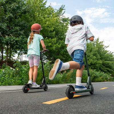 Jetson Relay Foldable Electric Scooter for Kids, 3 Speed Modes, 6" Wheels, Black