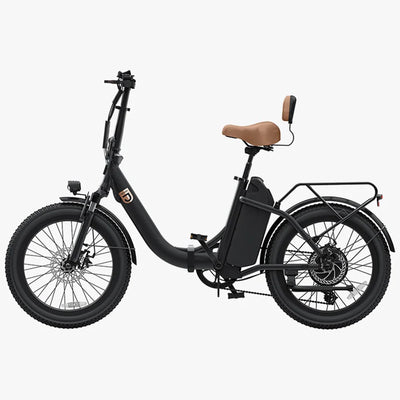 Jetson Venture Foldable Electric Cruiser Bike with Twist Throttle, Black