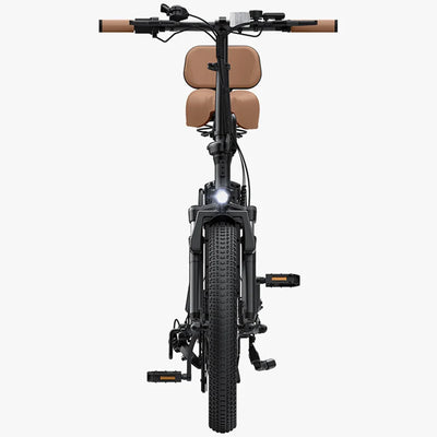 Jetson Venture Foldable Electric Cruiser Bike with Twist Throttle, Black