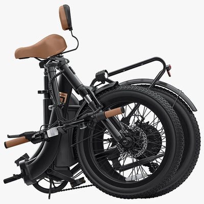 Jetson Venture Foldable Electric Cruiser Bike with Twist Throttle, Black
