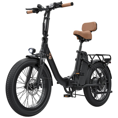 Jetson Venture Foldable Electric Cruiser Bike with Twist Throttle, Black