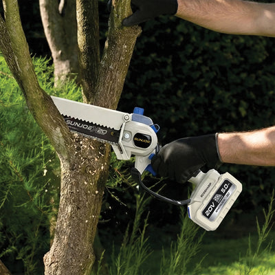 Sun Joe 20V ECOSHARP Cordless Pruning Saw, 6" Bar, and Battery Kit, X20-SAW-TV1