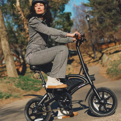 Jetson Bolt Pro Compact Electric Bike with Twist Throttle and 14" Tires, Black