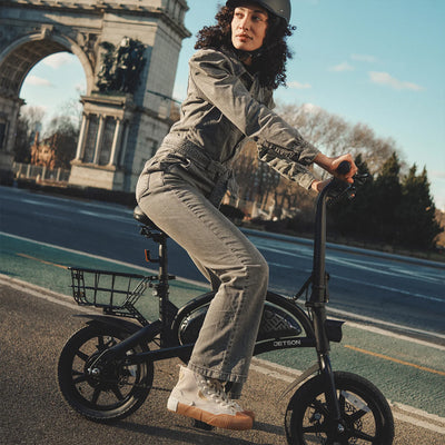 Jetson Bolt Pro Compact Electric Bike with Twist Throttle and 14" Tires, Black