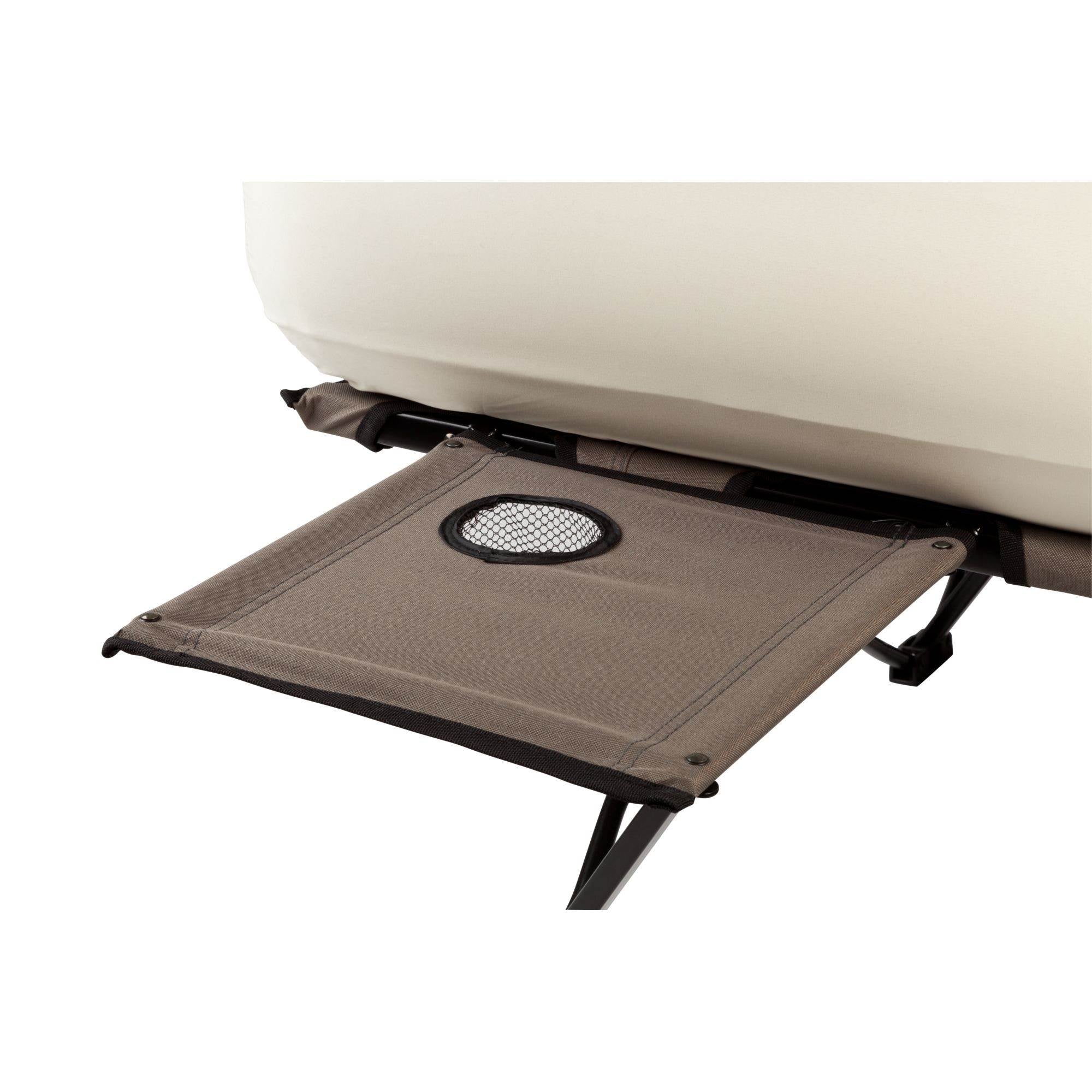COLEMAN Portable Camping Queen Airbed Cot w/ Side Tables w/ Pump (Open Box)