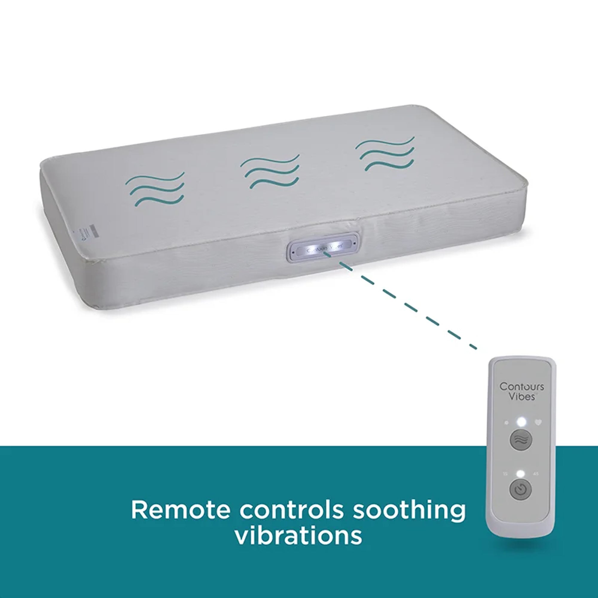 Contours Infant and Toddler Crib Breathable Mattress with Built In Vibration