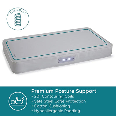Contours Infant and Toddler Crib Breathable Mattress with Built In Vibration