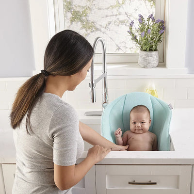 Contours Infant Sink Bather and Soft Newborn Bath Seat for Ages 0-6 Months, Mint
