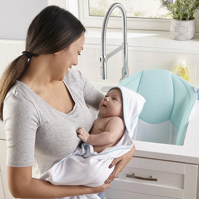 Contours Infant Sink Bather and Soft Newborn Bath Seat for Ages 0-6 Months, Mint