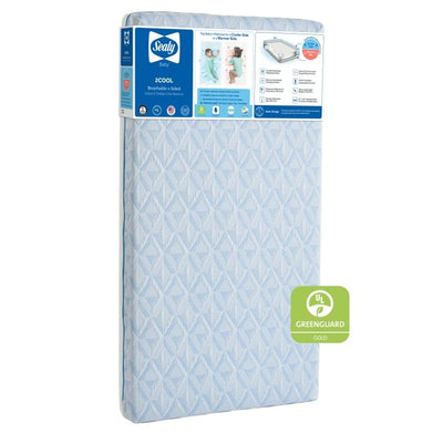 Sealy Baby 2Cool Breathable Cooling Crib Mattress, Reversible 2-Sided Cover