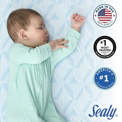 Sealy Baby 2Cool Breathable Cooling Crib Mattress, Reversible 2-Sided Cover