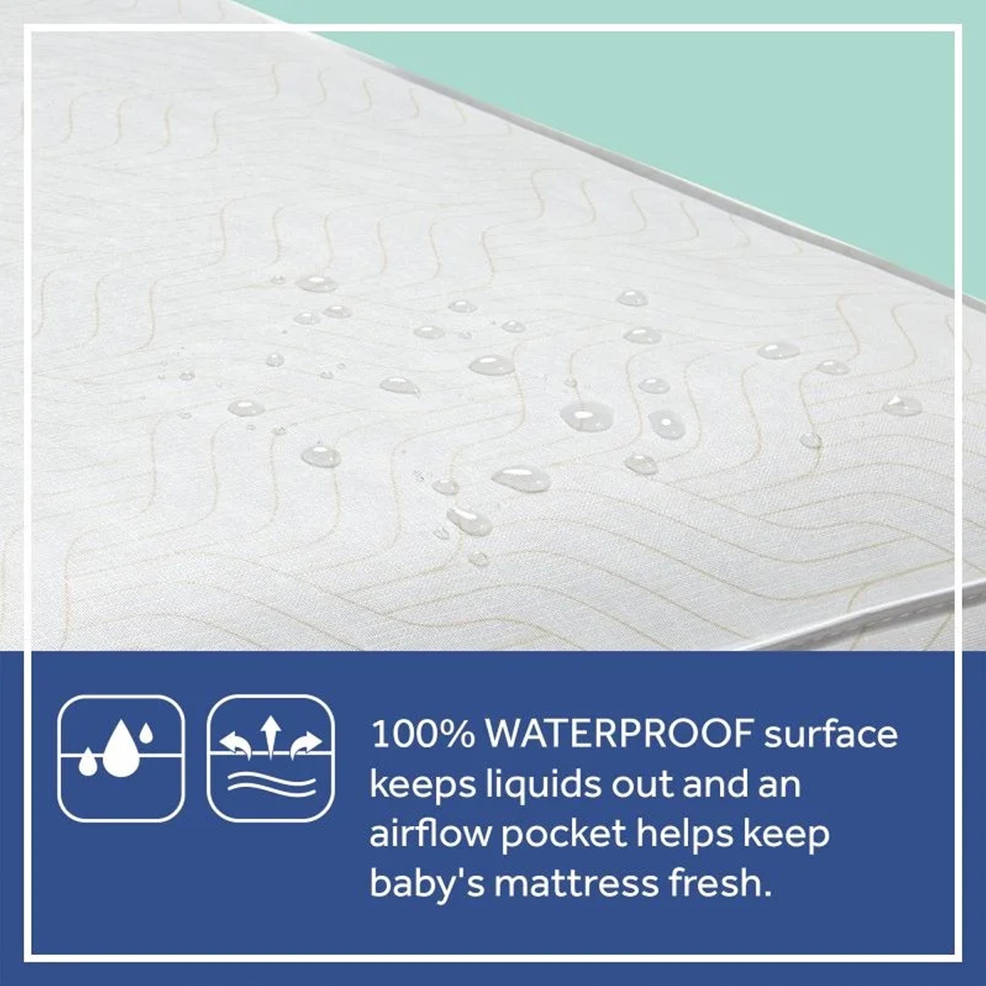 Sealy Baby Celestial Cool 2-Stage Hybrid Crib Mattress, Copper Infused Gel