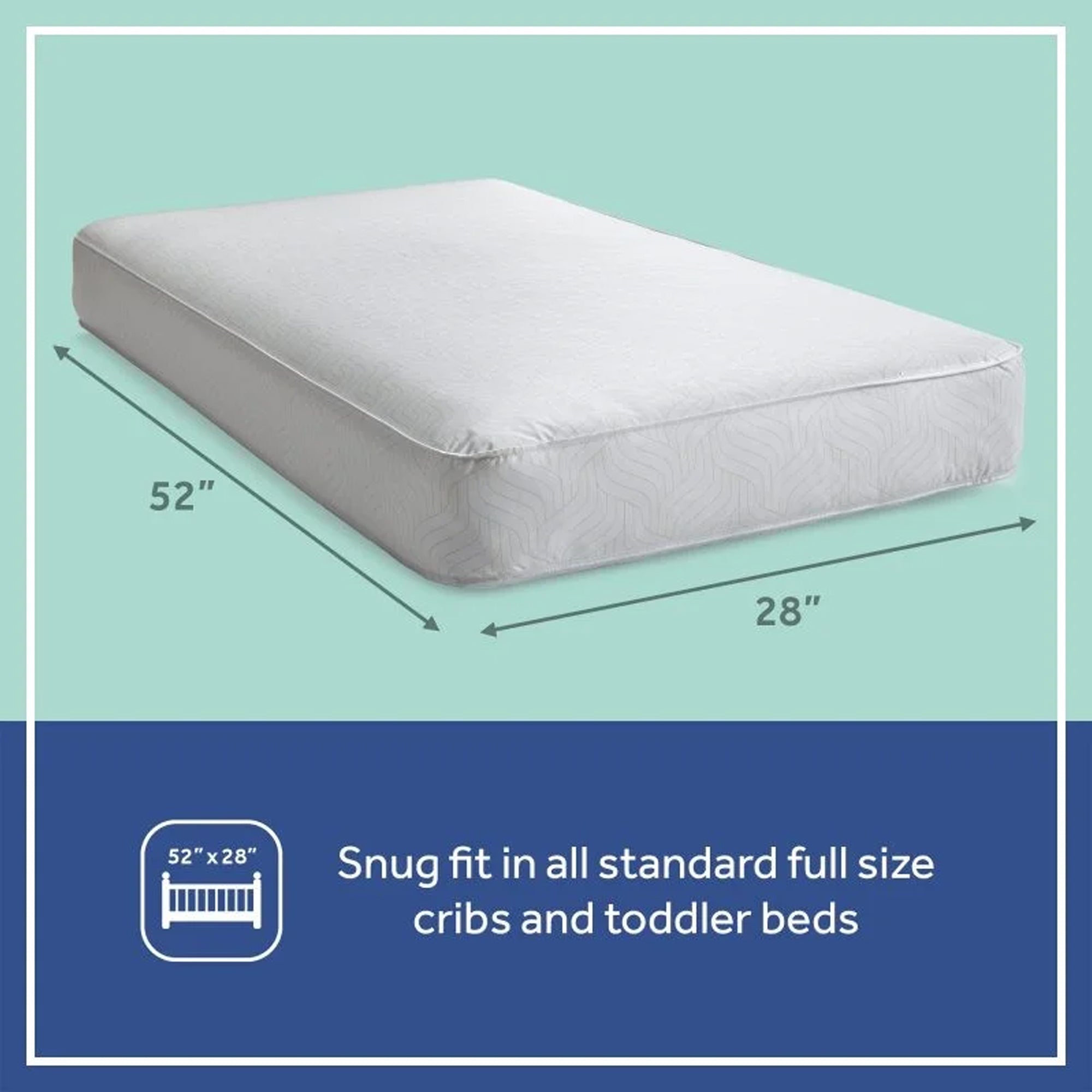 Sealy Baby Celestial Cool 2-Stage Hybrid Crib Mattress, Copper Infused Gel