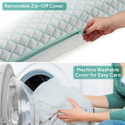 Sealy Baby Cozy Dreams Premier 2-Stage Crib Mattress, Aqua Cooling Clouds