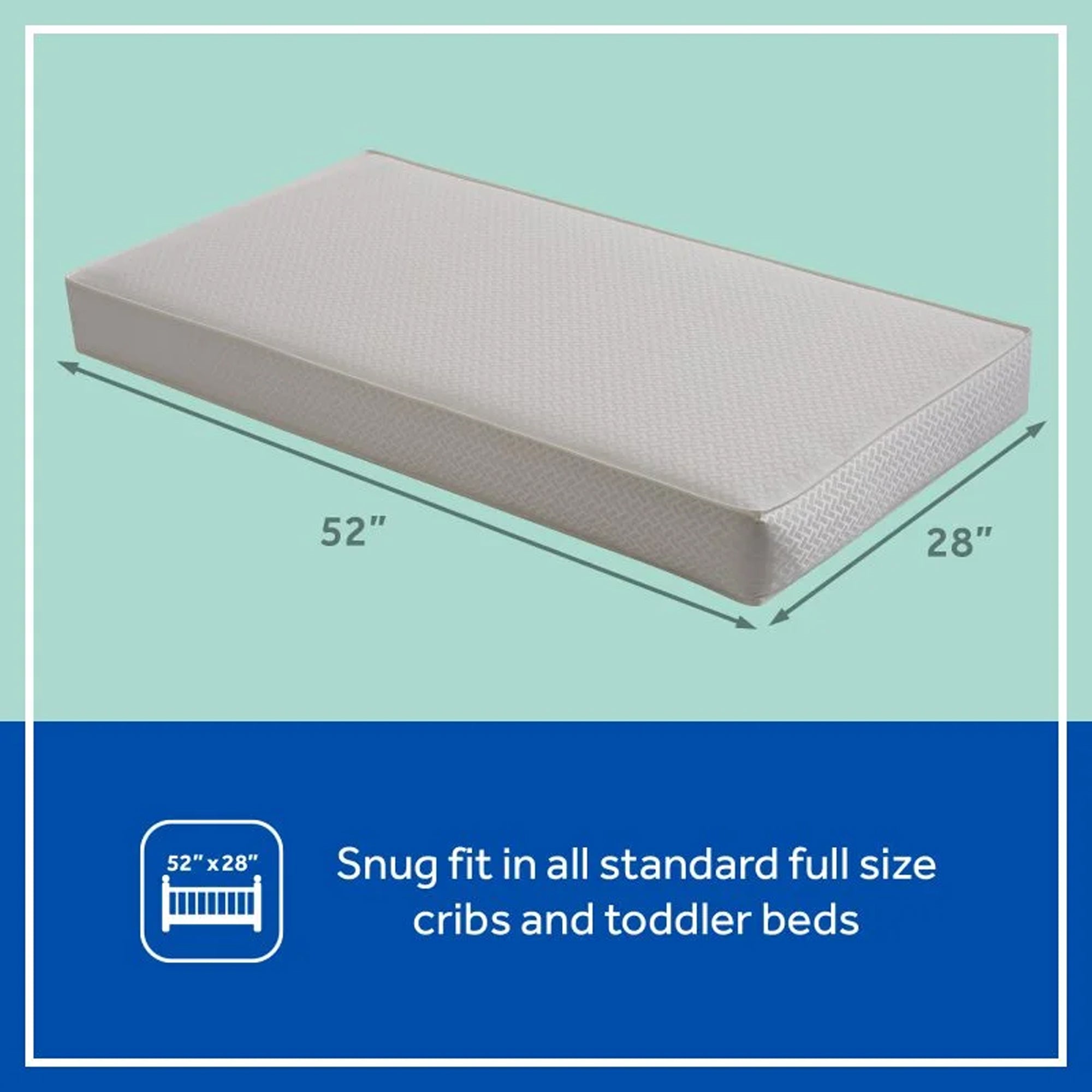Sealy Baby 2-Cool 2-Stage Cooling Crib Mattress, Cool-Tex Waterproof Cover