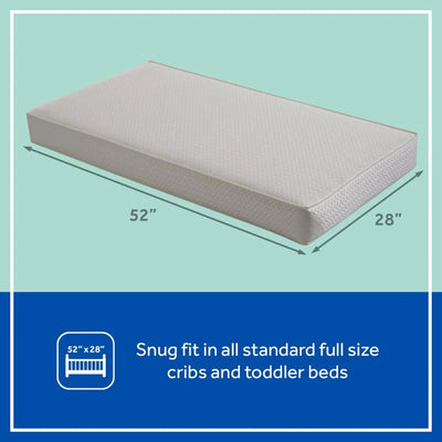 Sealy Baby 2-Cool 2-Stage Cooling Crib Mattress, Cool-Tex Waterproof Cover