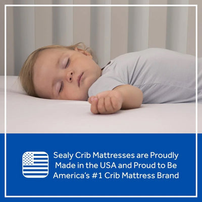 Sealy Baby 2-Cool 2-Stage Cooling Crib Mattress, Cool-Tex Waterproof Cover