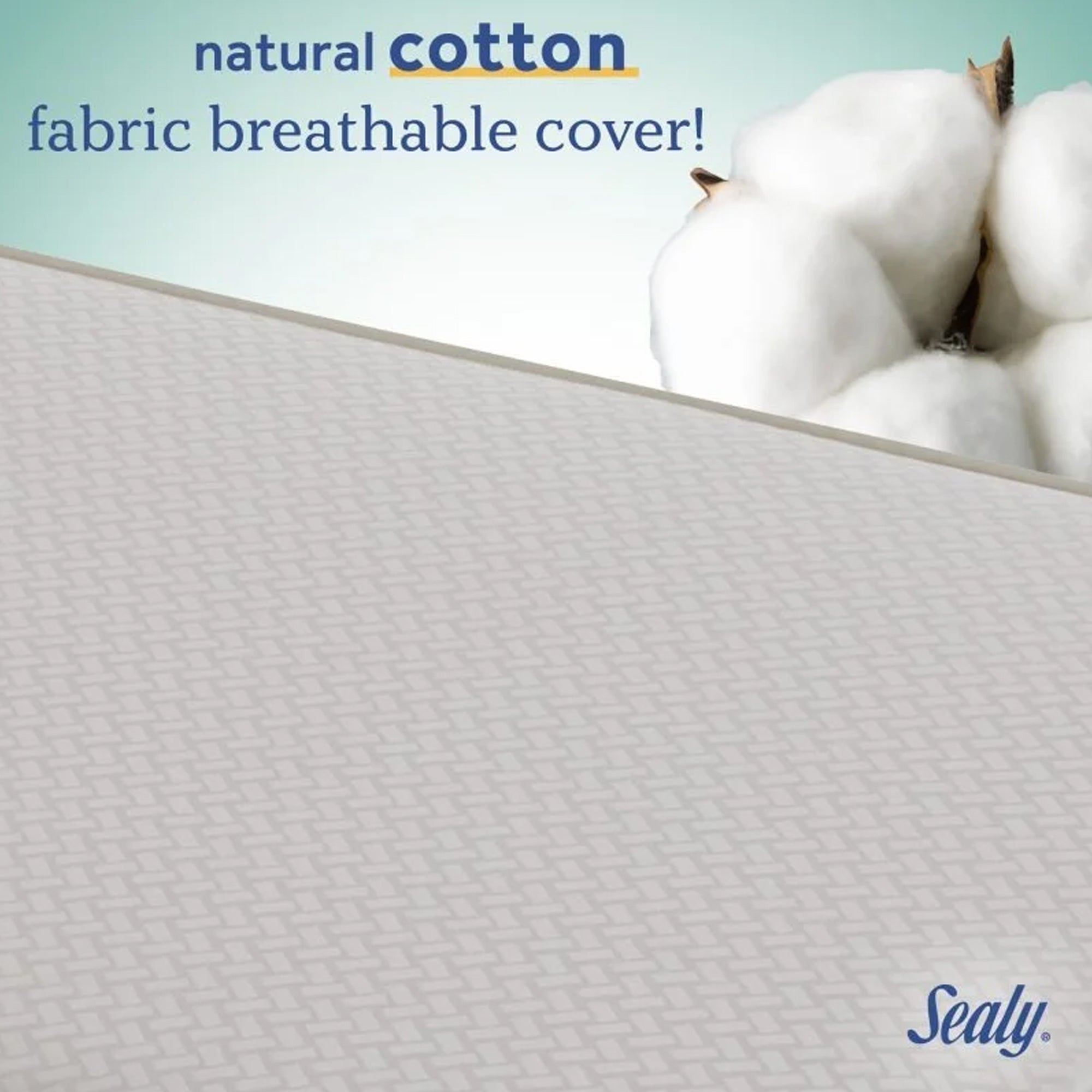 Sealy Baby 2-Cool 2-Stage Cooling Crib Mattress, Cool-Tex Waterproof Cover