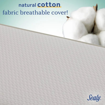 Sealy Baby 2-Cool 2-Stage Cooling Crib Mattress, Cool-Tex Waterproof Cover