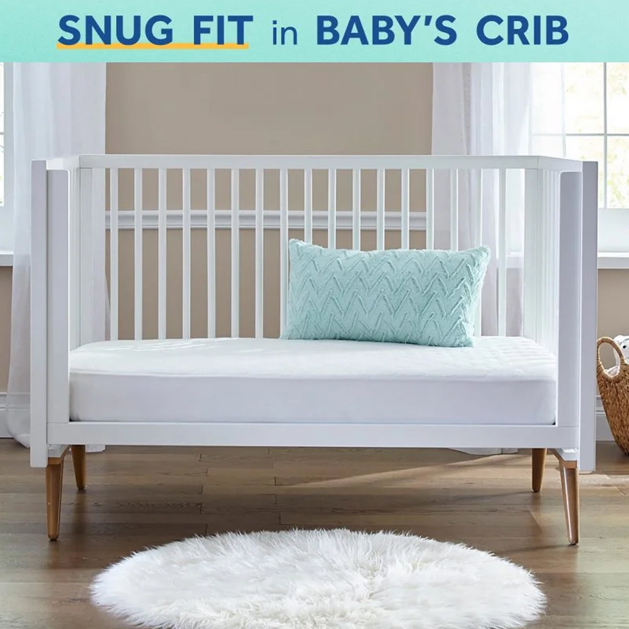 Sealy Baby Infant and Toddler Crib Mattress, Butterfly Knit Foam, 52 x 28 Inch