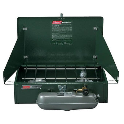 Coleman Portable Dual Fuel 2-Burner Compact Liquid Fuel Gas Stove (Open Box)