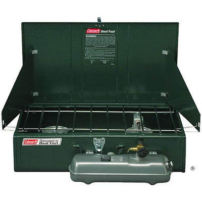 Coleman Portable Camping Dual Fuel 2-Burner Compact Liquid Fuel Stove (Open Box)