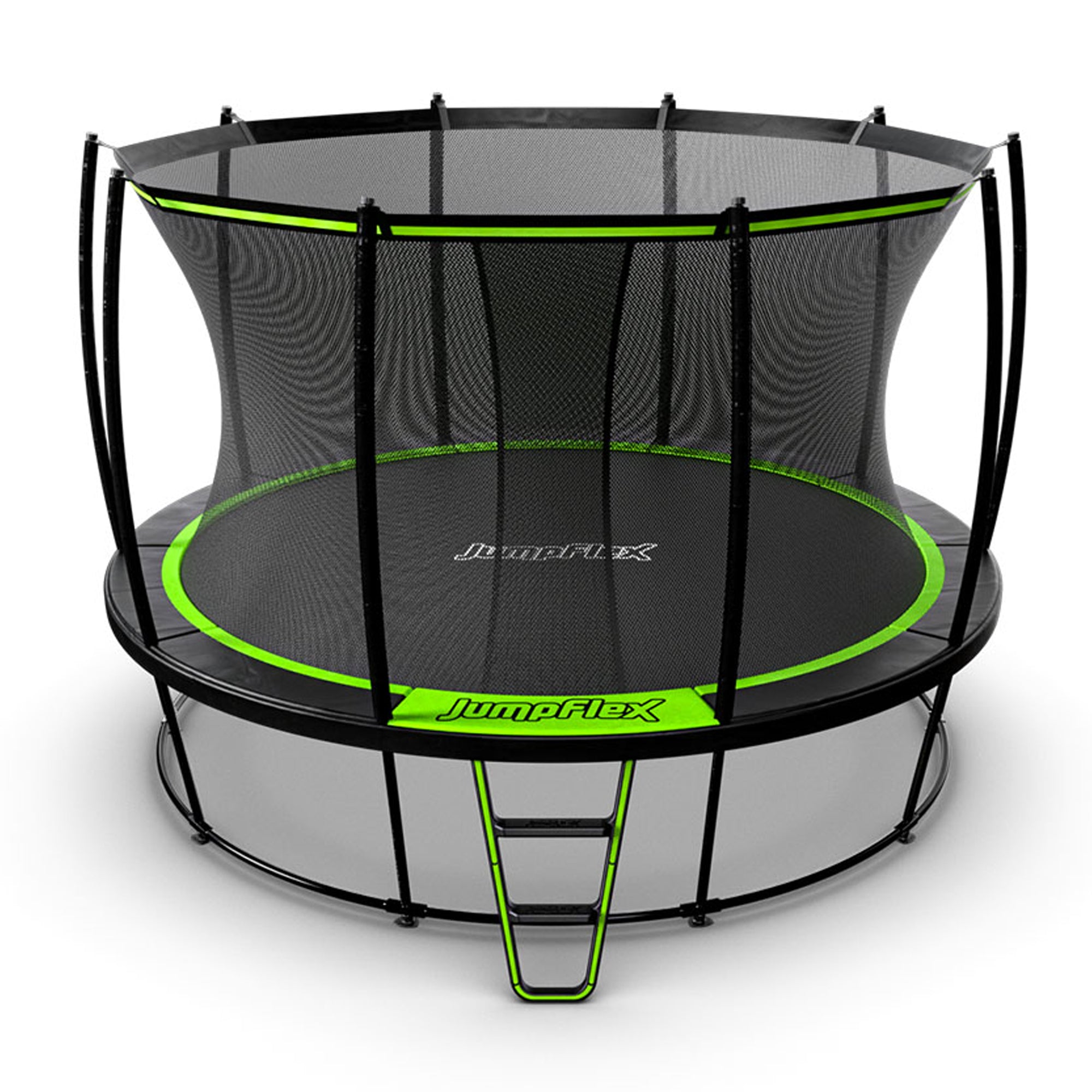 JumpFlex HERO 12' Trampoline Outdoor Set with AquaJet Multi-Spray Sprinkler Hose - VMInnovations
