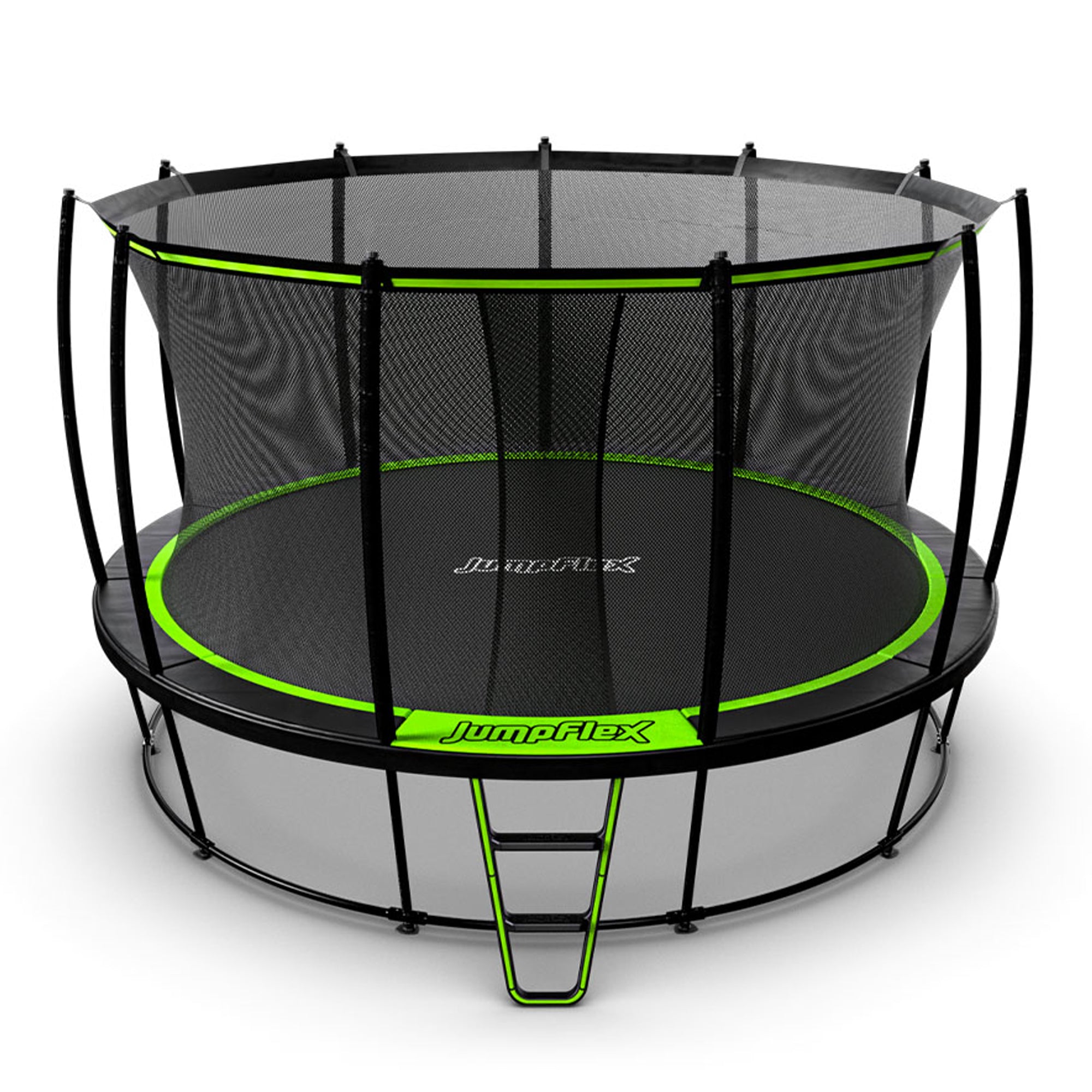 JumpFlex HERO 14' Trampoline Outdoor Set with AquaJet Multi-Spray Sprinkler Hose - VMInnovations