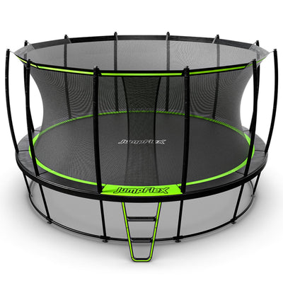 JumpFlex HERO 15' Trampoline Outdoor Set with AquaJet Multi-Spray Sprinkler Hose - VMInnovations