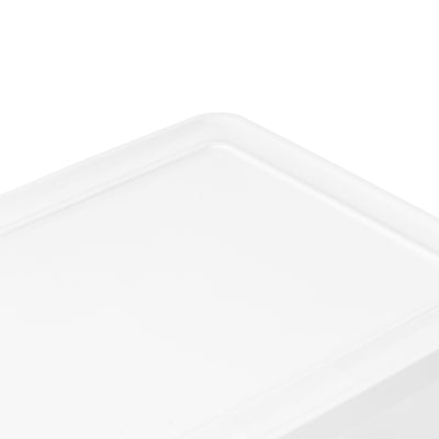 IRIS USA Storage Bins with Lids, Stackable Clear Plastic Box, 20-Pack, 6 Qt - VMInnovations