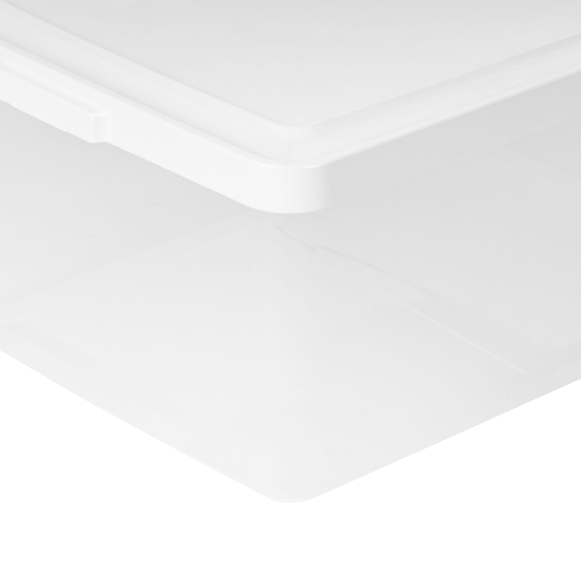 IRIS USA Storage Bins with Lids, Stackable Clear Plastic Box, 20-Pack, 6 Qt - VMInnovations