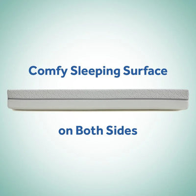 Sealy Baby Airie 2 Stage Infant Crib Mattress Plus Toddler Bed Fit, White Mesh