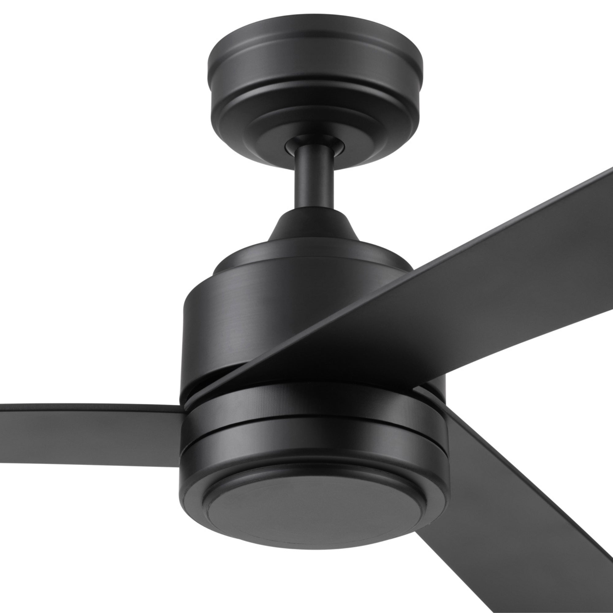 Mule Avani 52 Inch Damp-Rated Ceiling Fan With LED Light, Remote, Matte Black