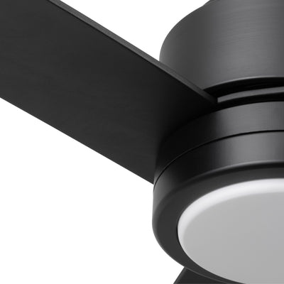 Mule Avani 52 Inch Damp-Rated Ceiling Fan With LED Light, Remote, Matte Black