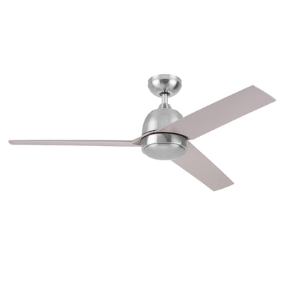 Mule Selana 52 Inch Damp-Rated Ceiling Fan, LED Light, Remote, Brushed Nickel