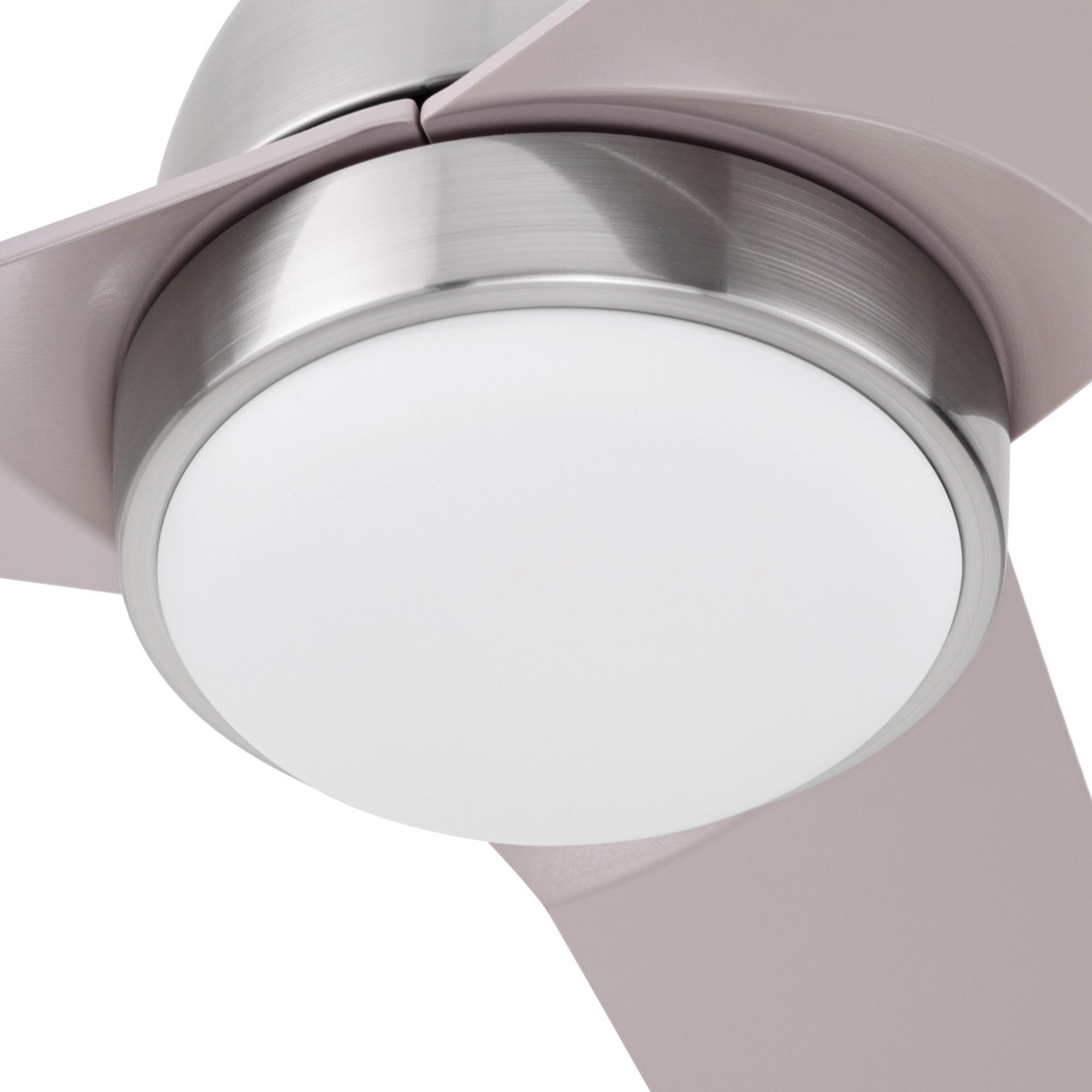 Mule Selana 52 Inch Damp-Rated Ceiling Fan, LED Light, Remote, Brushed Nickel