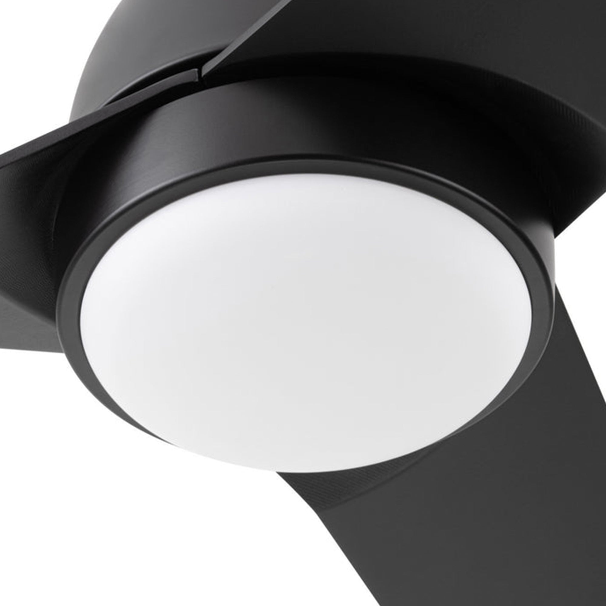 Mule Selana 52 Inch Damp-Rated Ceiling Fan with LED Light, Remote, Matte Black