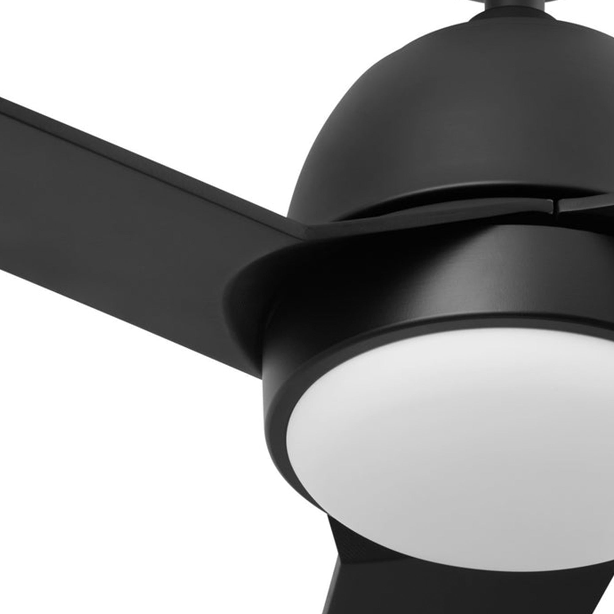 Mule Selana 52 Inch Damp-Rated Ceiling Fan with LED Light, Remote, Matte Black