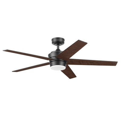 Mule Sentrix 52 Inch Ceiling Fan with LED Light, Remote, BLDC Motor, Matte Black