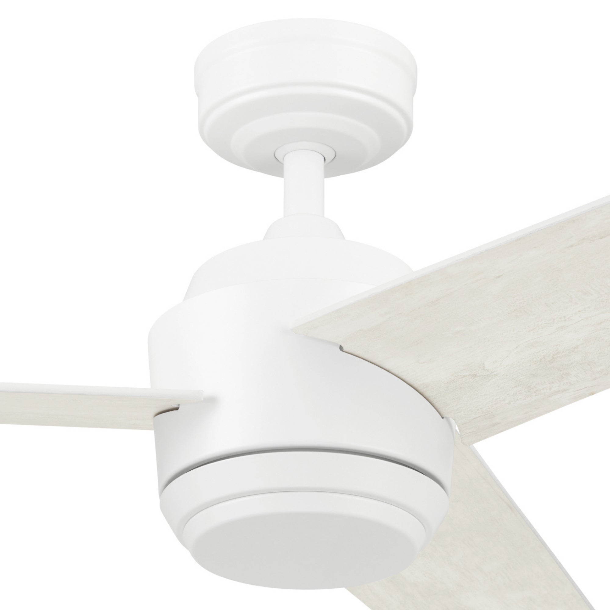 Mule Halona 52 Inch Damp-Rated Ceiling Fan With LED Light, Remote, White